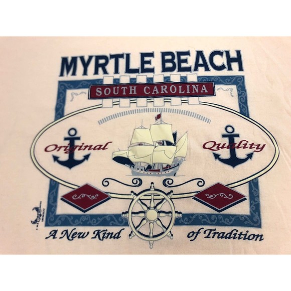 Vintage Myrtle Beach South Carolina T-Shirt Mens XL Single Stitch Made USA EUC - Picture 2 of 8